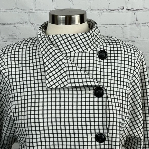 Cabi Osaka Nights Windowpane Ponte Blazer 3173 Women’s Medium - Picture 3 of 11